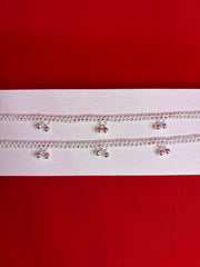 Pure Silver Anklets (9 Inch) (KA122)