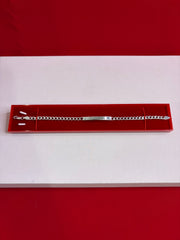 Pure Silver Rakhi Name Engraving Bracelet (NB25)