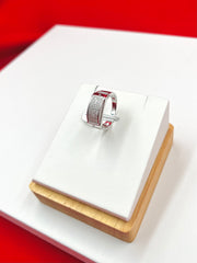 Silver Iced Band size 10 (MR146)