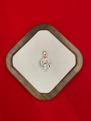 Pure Silver Khanda Pendant