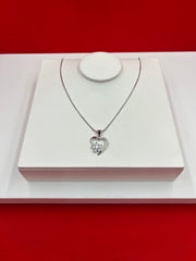 Heart & Blossom Pendant Necklace