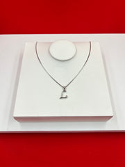 Pure Silver ”L” Pendant Necklace