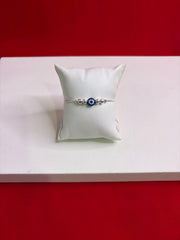 Women’s Evil Eye Silver Bracelet Wb117 (6.5-8.0”Inch)
