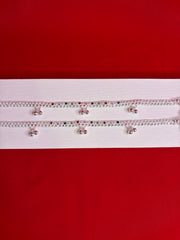 Pure Silver Anklets (9 Inch) (KA124)