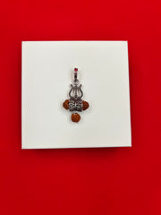 Rudraksha Shiva Trishul Damru Pendant