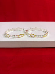 Pure Silver Bangle Pair 2.8 (SB85)
