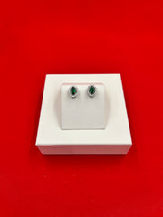 Emerald Green Stud Earrings