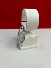 Women’s Pure Silver Evil Eye Bangle Bracelet (SB146)