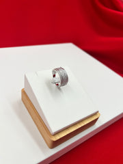 Silver Iced Band size-8 (MR147)