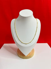 Pure Silver 24K Gold Plated Chain 17”