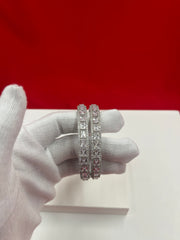 Pure Silver Full Stoned Bangles 2.8 (SB52)