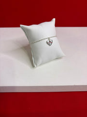 Pure Silver Charm Bracelet (Wb123)