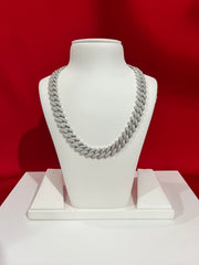 Iced-out Pure Silver Chain 20.5”
