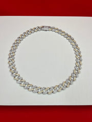 Iced-out Pure Silver Chain 20”