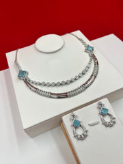 Icy Blue Aqua Queen Set