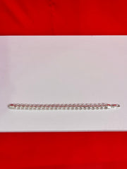 Men Pure Silver Lotus Bracelet Mb34