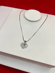 Heart Silver pendant Necklace