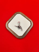 Revolver Oxidized Silver Pendant