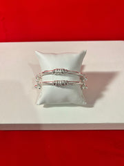 Pure Silver Ghungro Bangle Pair 2.4 (SB72)
