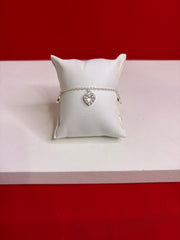 Pure Silver Charm Bracelet (WB124)