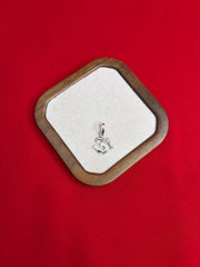 Pure Silver Om Pendant (SP95)