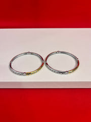 Pure Silver Bangle Pair 2.4