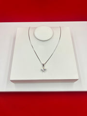 Crystal Square Pendant Necklace