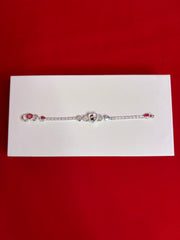 Kids Pure Silver Rakhi Bracelet (KSR6)