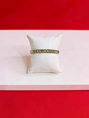 Men Pure Silver Two-Tone Bracelet (MB83)