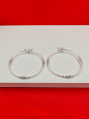 Bangle Style Anklets (pure silver)