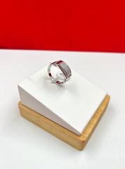 Silver Iced Band size 10 (MR146)