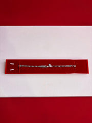 Pure Silver Rakhi Name Engraving Bracelet (KNB12)