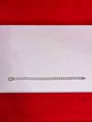 Men Silver Iced out Bracelet