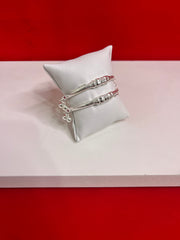 Pure Silver Ghungro Bangle Pair 2.0 (SB73)