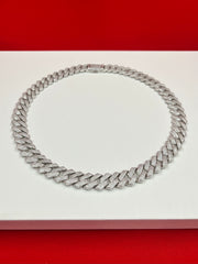 Iced-out Pure Silver Chain 20.5”