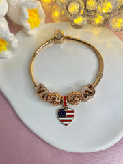 Authentic Rose-gold Pandora Bracelet