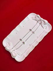 Pure Silver Kids Anklets 6.5-7.5 (KA73)