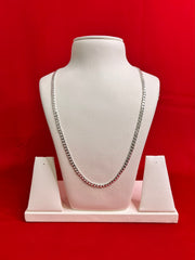 Cuban Pure Silver Chain 24” (Sc112)