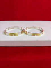 Pure Silver Bangle Pair 2.8 (SB91)