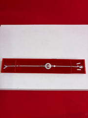 Pure Silver Rakhi Bracelet 7-8.2” (SR20)