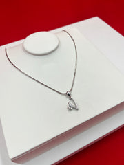 Pure Silver “V” Pendant Necklace
