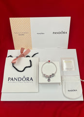 Authentic Pandora 5 Charms Bracelet
