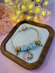 Authentic Pandora 5 Charms Bracelet