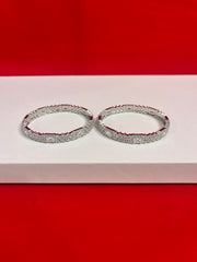 Pure Silver Bangle Pair 2.3