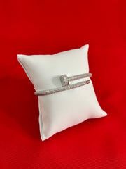 Cartier Nail Bangle Bracelet Pure Silver 2.4 (SB44)