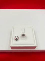 Oxidized Chunky Round Bali Earrings