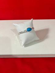 Men Pure Silver Feroza Bracelet (MB44)