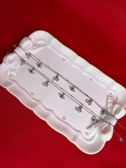 Pure Italian Silver Anklets (WA92)