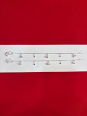 Pure Silver Kids Anklets (8.5 Inch) (KA144)