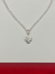 Pure Silver Khanda Pendant